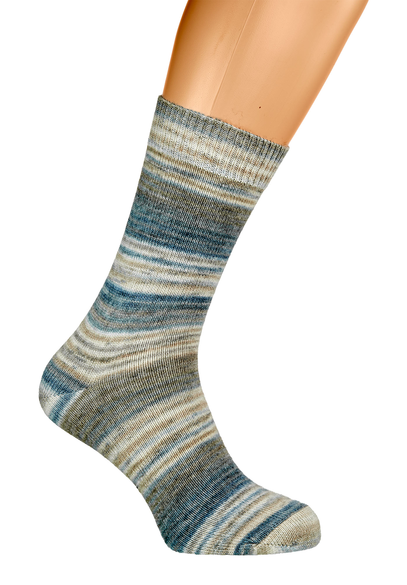 Farbwechsel-Wollsocken mit Alpaka * 2er-Bdl