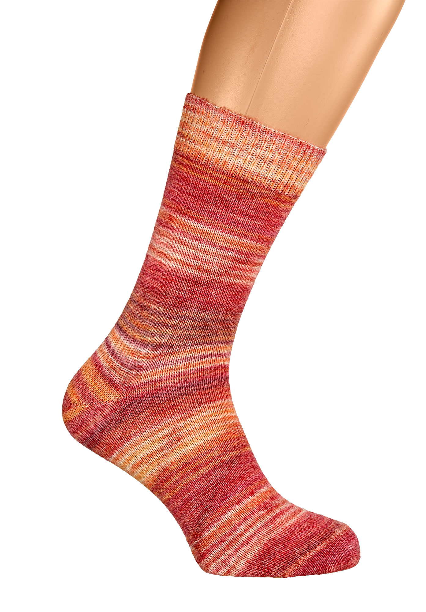 Farbwechsel-Wollsocken mit Alpaka * 2er-Bdl