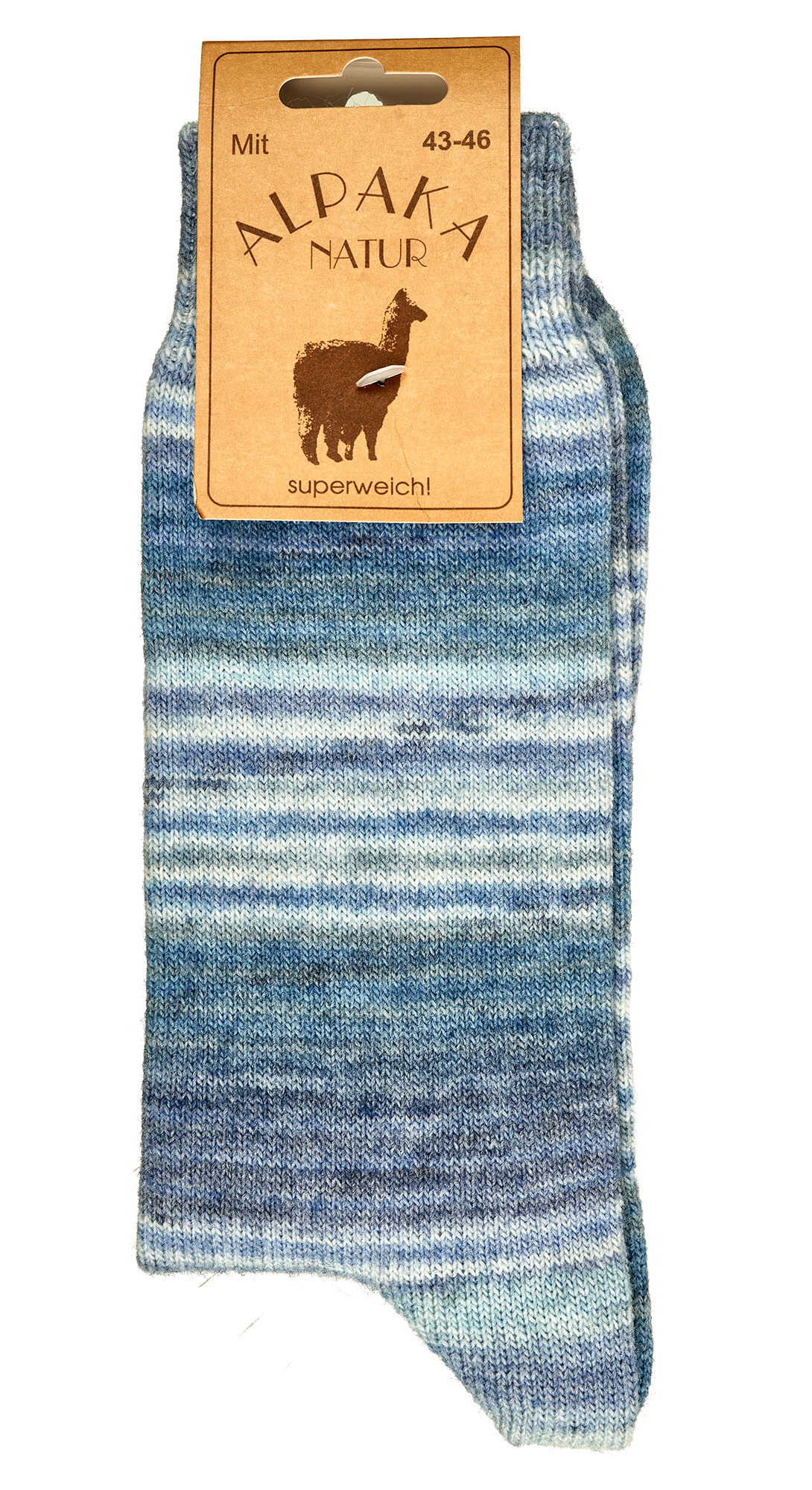 Farbwechsel-Wollsocken mit Alpaka * 2er-Bdl