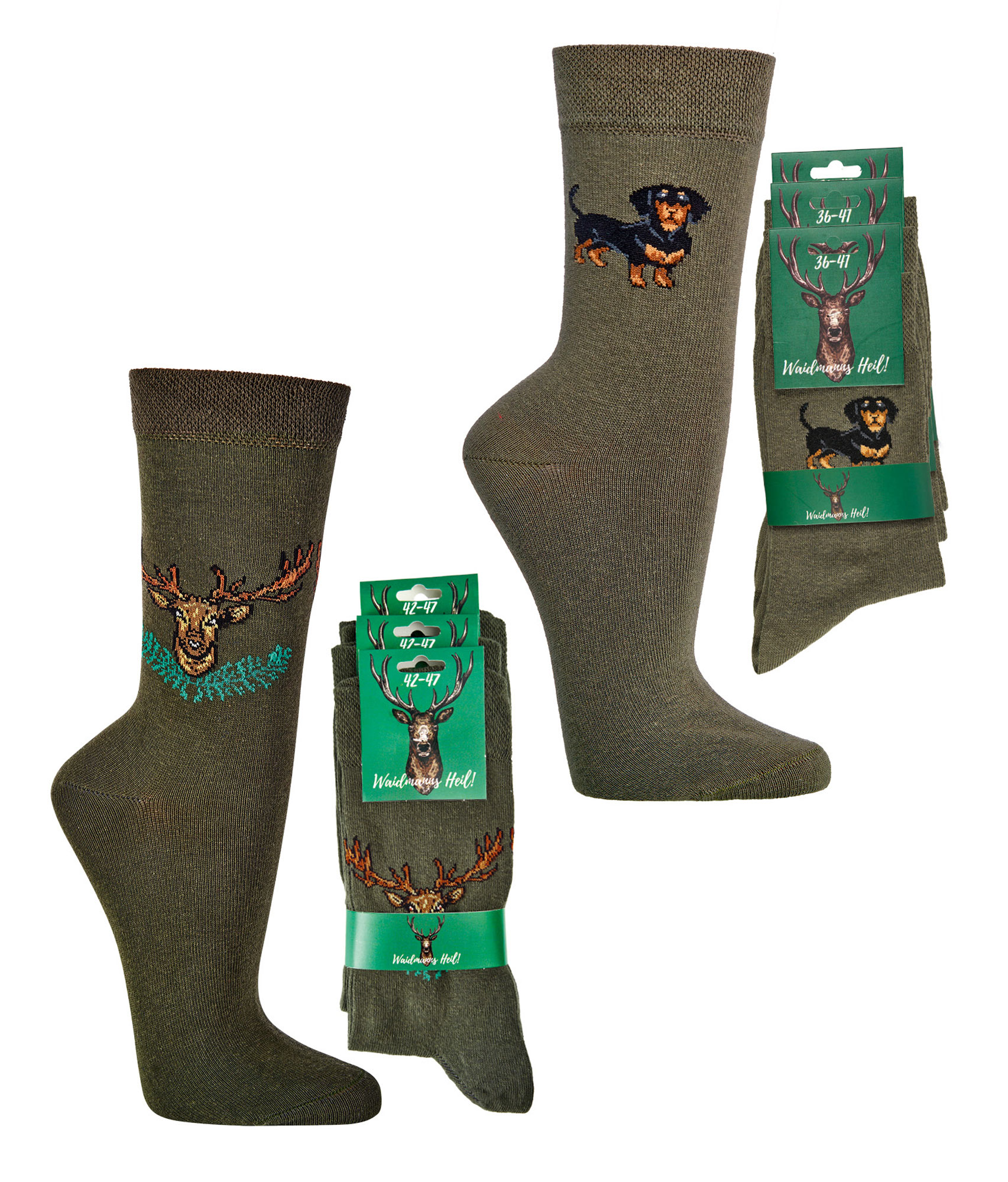 Unisex Socken "Jagd" * 3er-Bündel