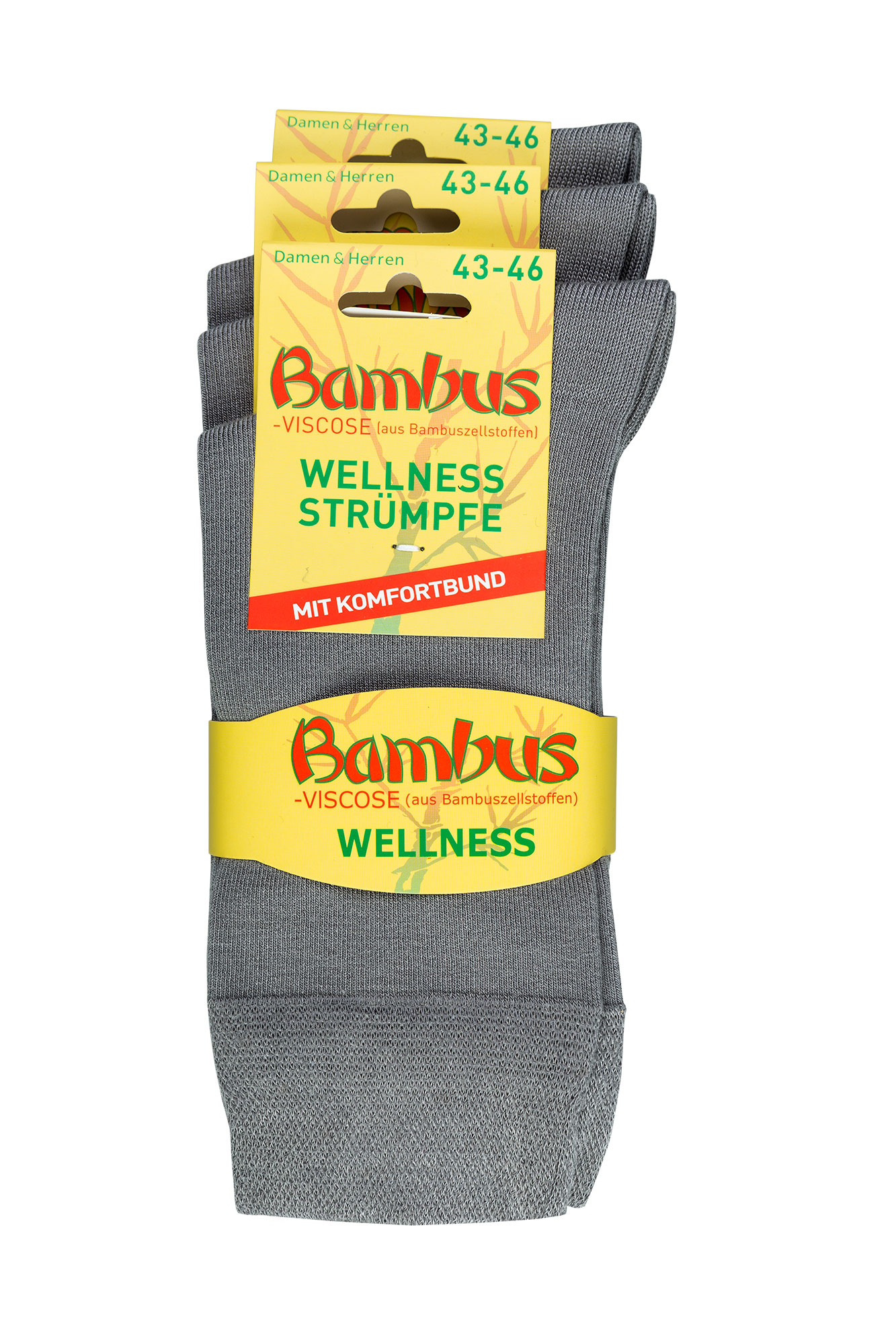 Wellnesssocken Viskose (Bambus) * 3er-Bündel
