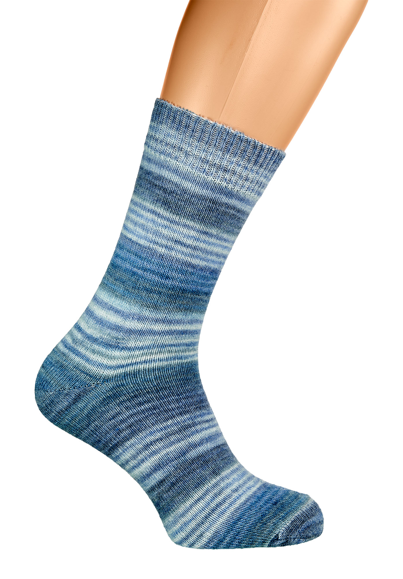 Farbwechsel-Wollsocken mit Alpaka * 2er-Bdl