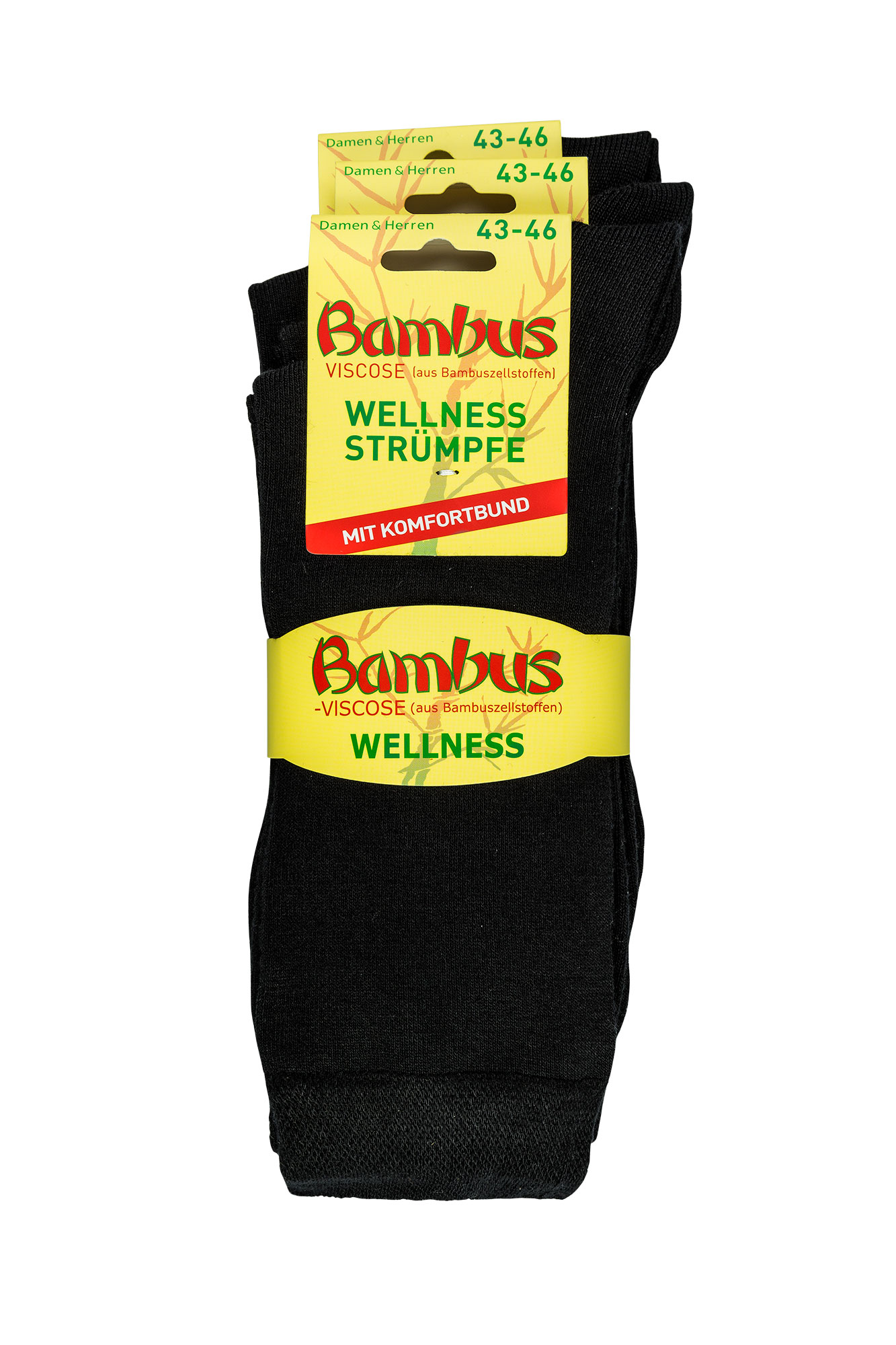 Wellnesssocken Viskose (Bambus) * 3er-Bündel