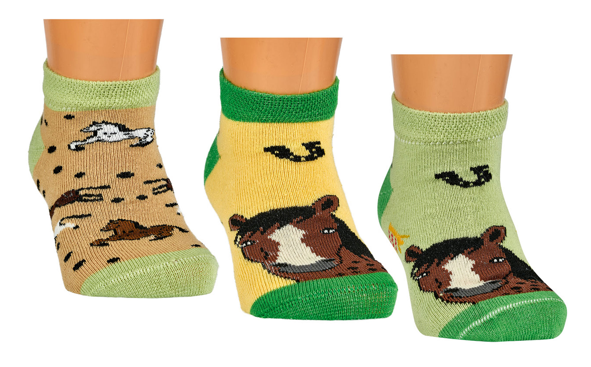 "Motiv-Vielfalt" Kinder Sneakers-Söckchen * 3er-Bündel