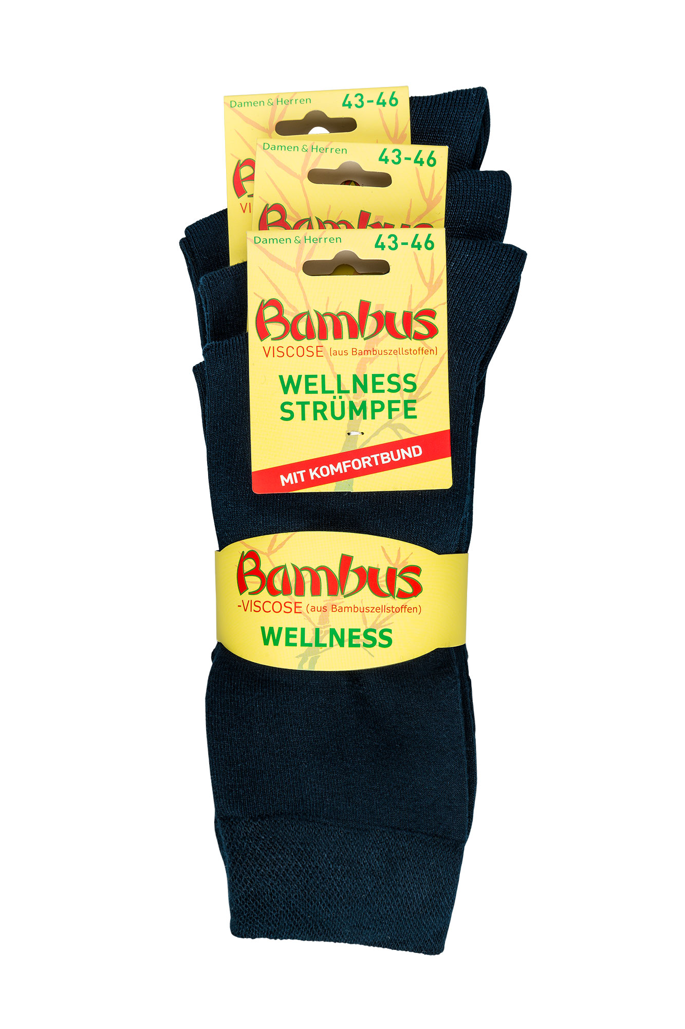 Wellnesssocken Viskose (Bambus) * 3er-Bündel