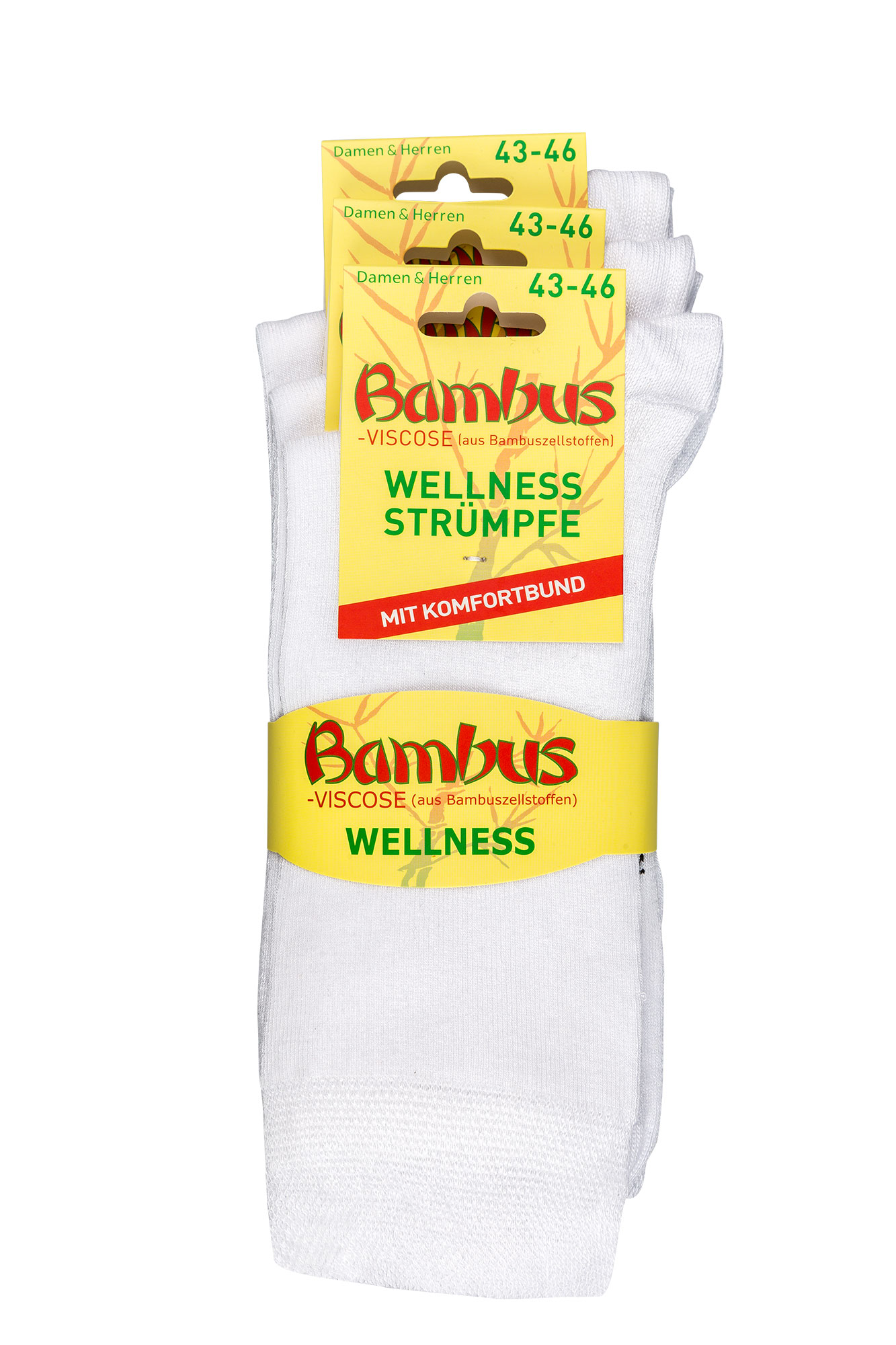 Wellnesssocken Viskose (Bambus) * 3er-Bündel