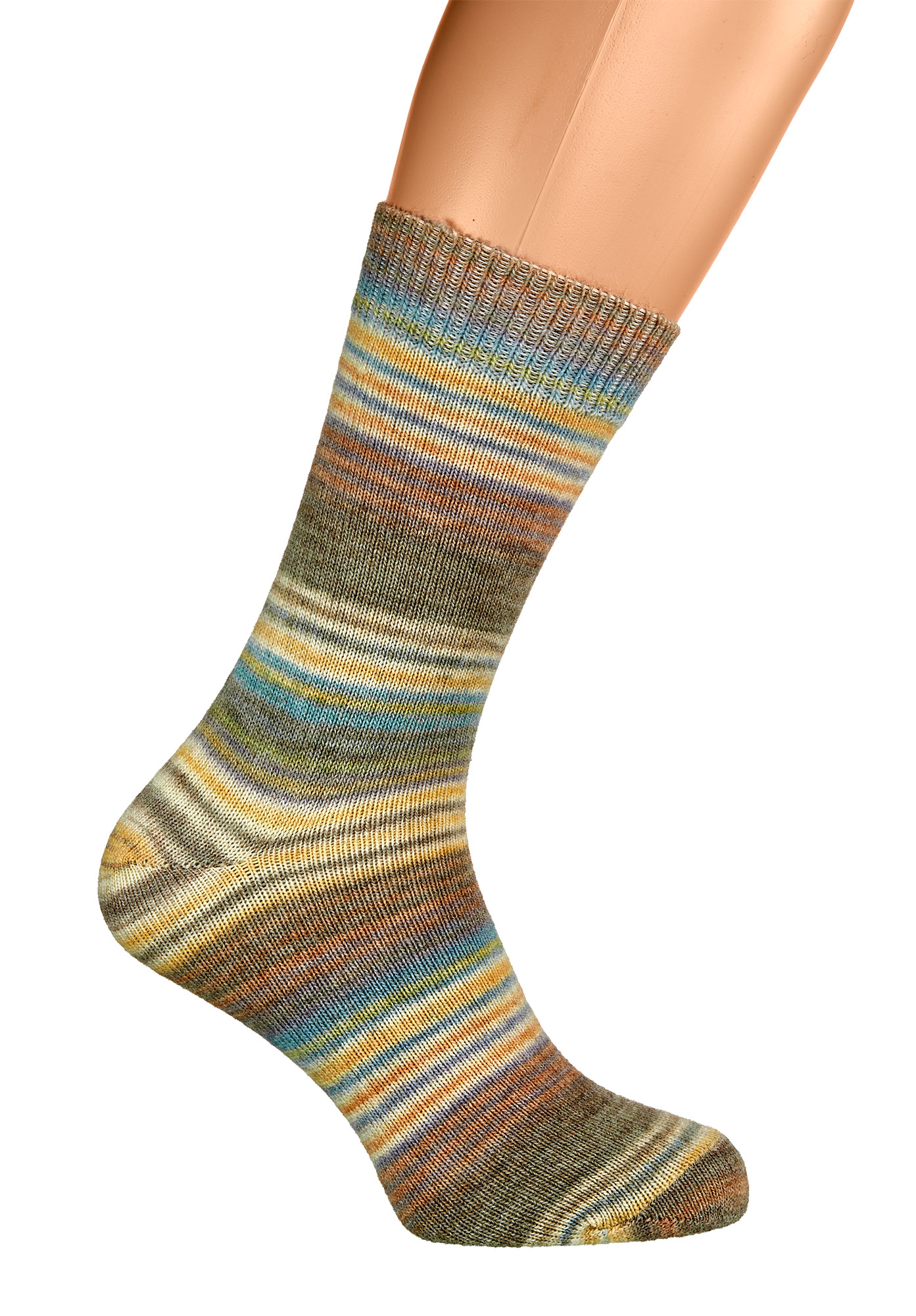 Farbwechsel-Wollsocken mit Alpaka * 2er-Bdl