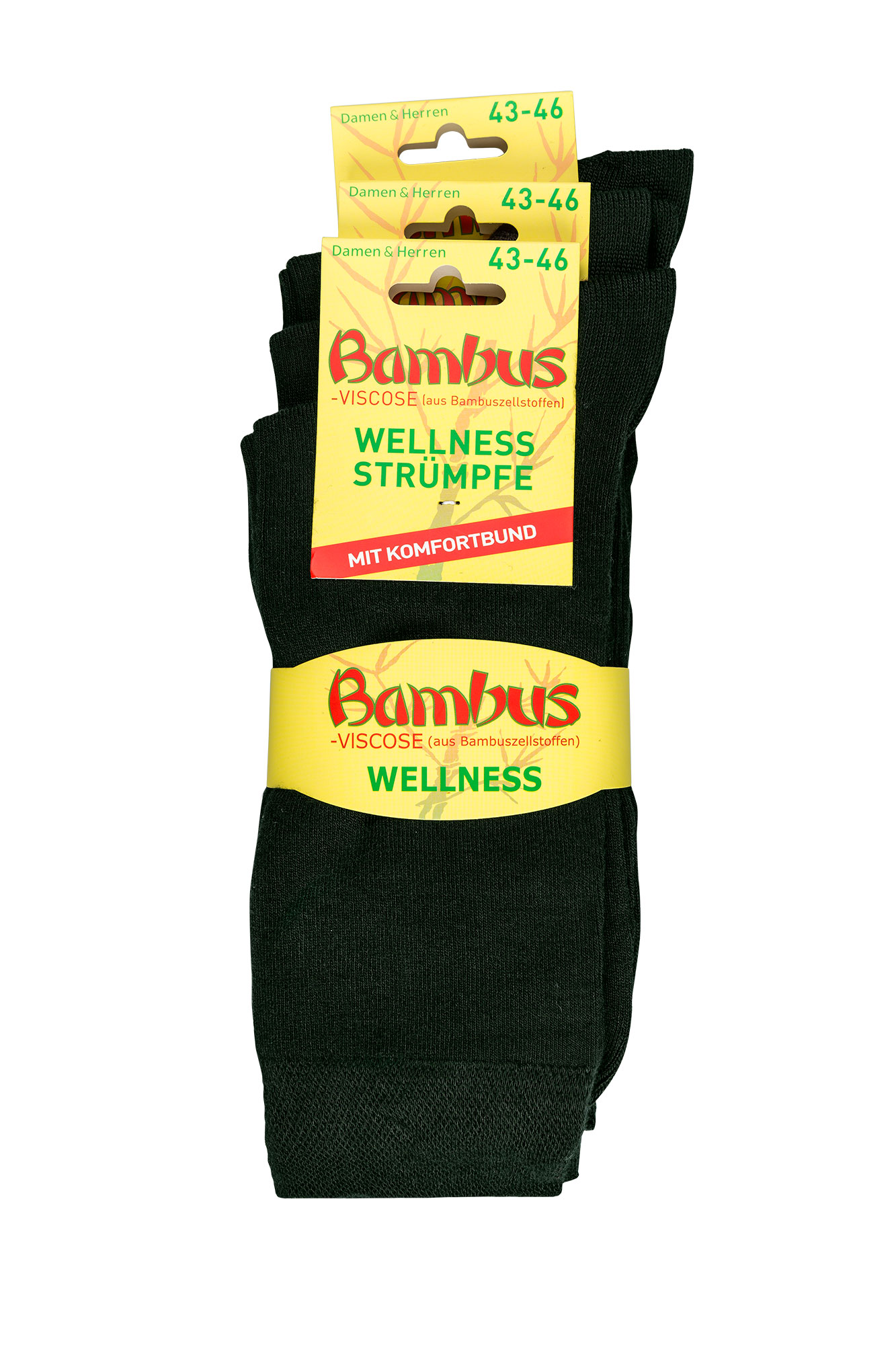 Wellnesssocken Viskose (Bambus) * 3er-Bündel