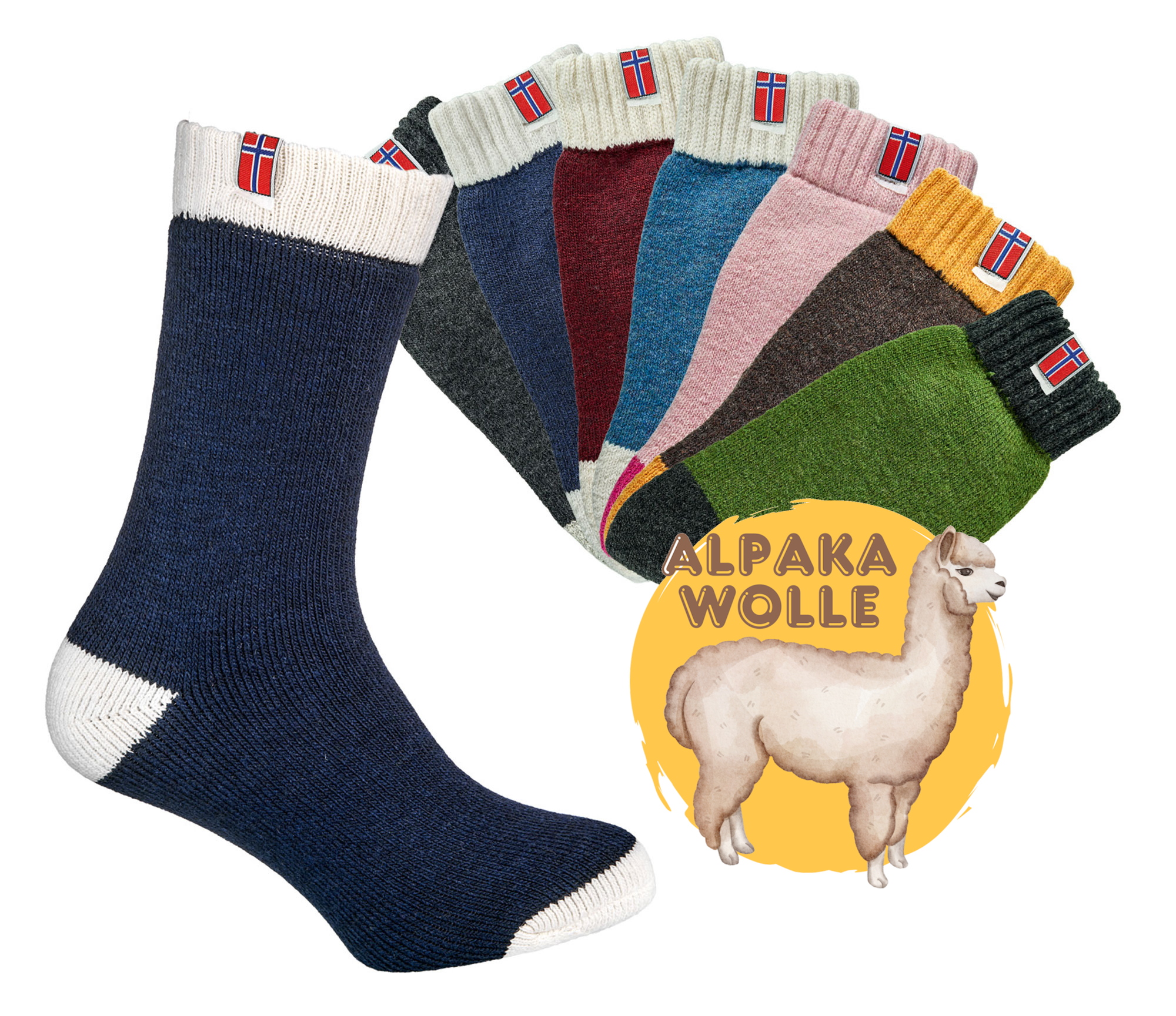 Wolle/Alpaka-Thermo-Bicolor * 2er-Bdl
