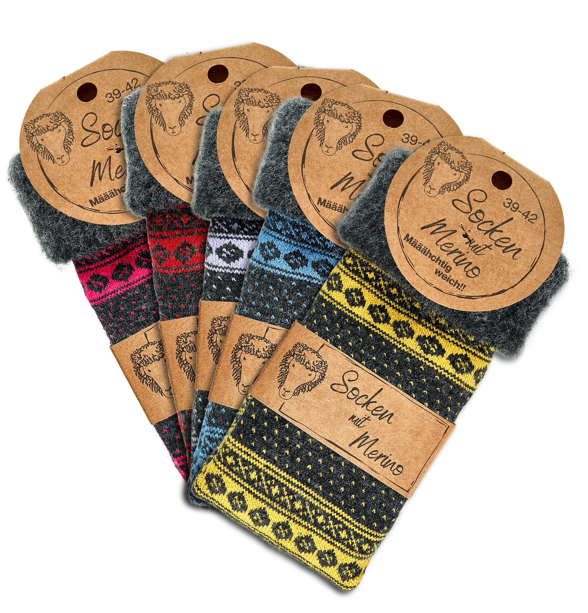 Merino Home-Socks ABS * 2er-Bdl