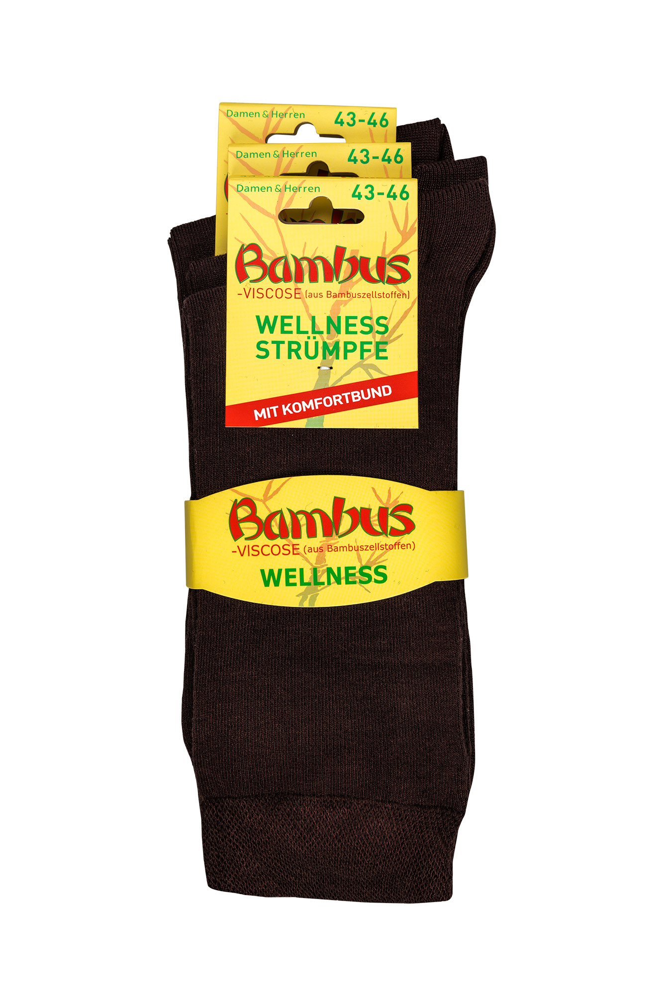 Wellnesssocken Viskose (Bambus) * 3er-Bündel