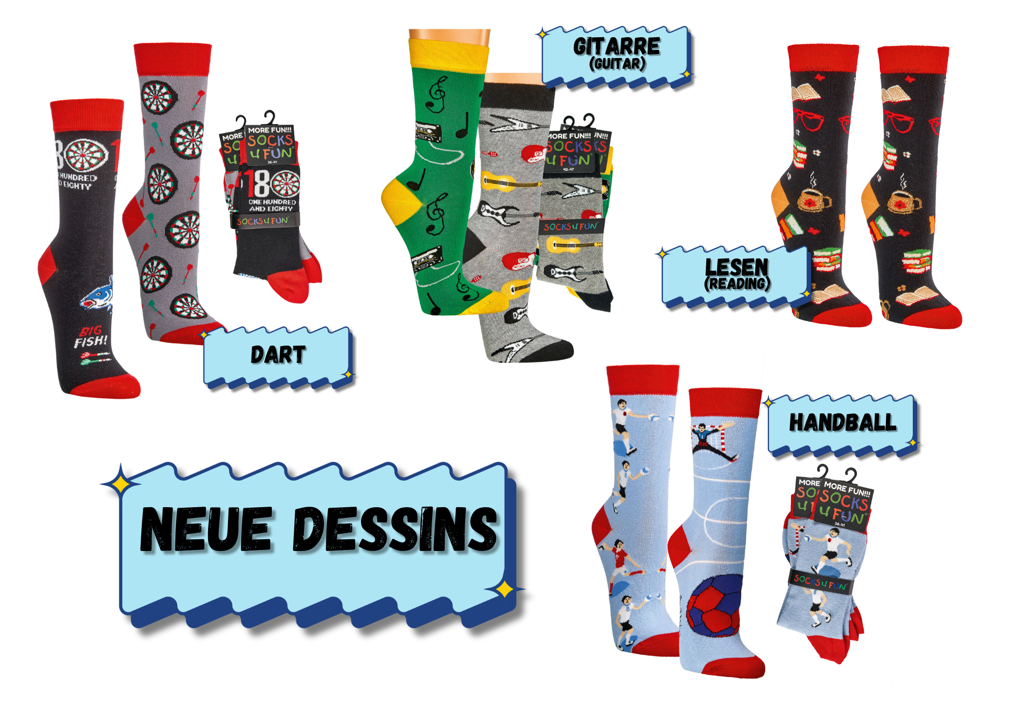 Unisex SOCKS4FUN * 2er-Bündel