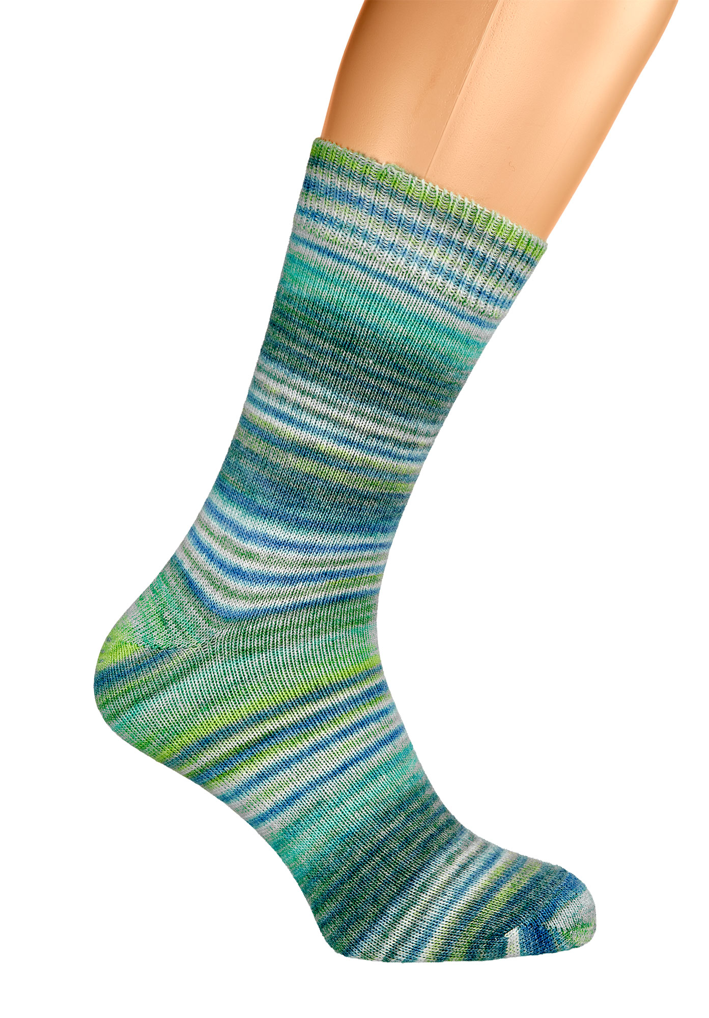 Farbwechsel-Wollsocken mit Alpaka * 2er-Bdl